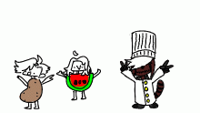 The chef gets snaped