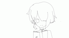 a lazy looking xingqiu