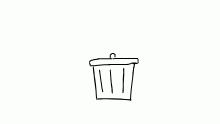 in the trash!