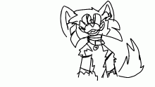 tail swish (violet the wolf)