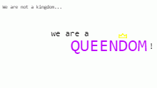 we are not a kingdom...