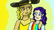 blue and yellow