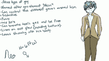 Neo character sheet