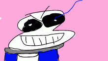 Look at dis i drew sans