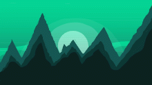 mint jagged mountain