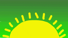 green sunset