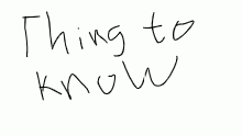 uh here are some things you