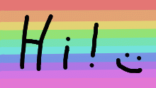 Rainbow w/ hi!