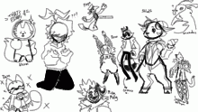 A bunch of characters