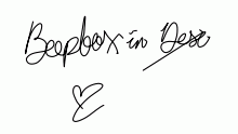 beepbox in desk-