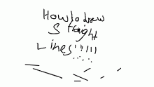 How to draw straightlines Read Desc