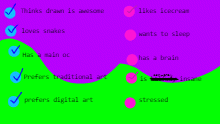 heres my check list