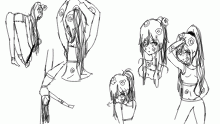 Maggie and pose practice