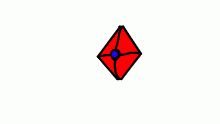 Red and blue gem