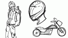 quick character doodles