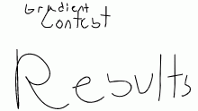 Gradient contest results