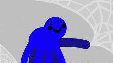 Blue spider