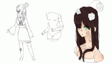 Maggie outfit and pose practice wip