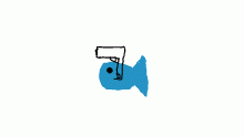help the fish has a gun