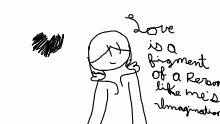 love and her imagination