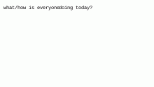 HELLO discussion board.