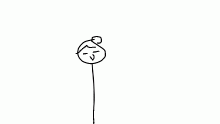 stickman, yurl gurl in a rush