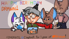 Happy 1st b-day, Drawn~!