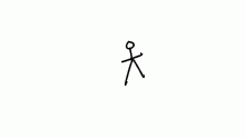 50 frames of expanding stick