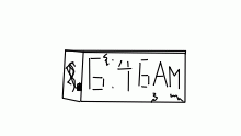 woke up at 6:46am today