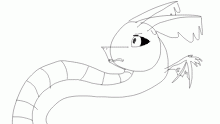 black and white dragon :/