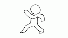 confident walk cycle