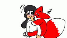 She blush