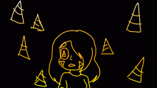 Candy corn (candyheart disease)