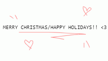 happy holidays !! <3