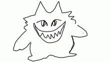 Drawing gengar from memory