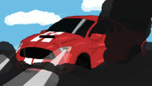 first attempt at drawing a car