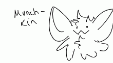 messy doodle of muchkin