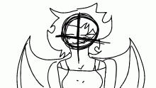 dragon gorl sketch