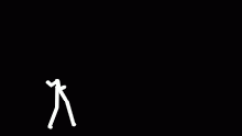 stickman does an invisible hadoken