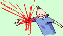 got stabbed today