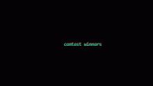 contest winners in desc