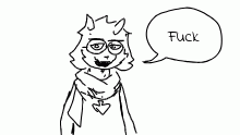 ralsei deltarune says fuck