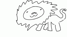 lion doodle