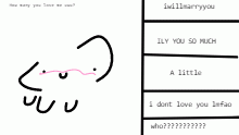 how many you love me uwu?