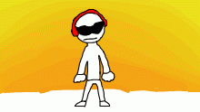 Oh no he has headphones on...