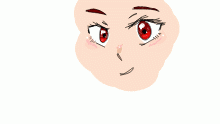 Colored red eyes