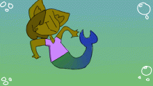 oof me as mermaid