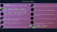 checklist thingy.