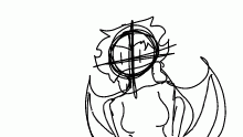 sketch of dragon gorl