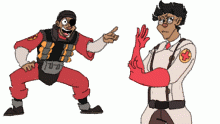 wilson as the demoman + medic